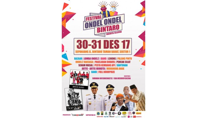Bazaar Festival Ondel-Ondel Bintaro 30-31 Desember 2017